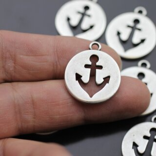 5 Anchor Charms Pendants