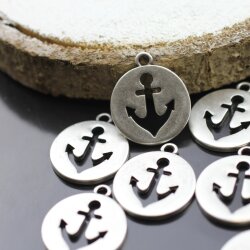 5 Anchor Charms Pendants