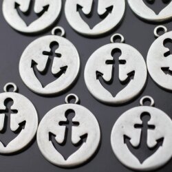 5 Anchor Charms Pendants