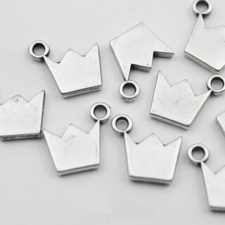 10 Crown Charms Pendants