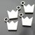 10 Crown Charms Pendants