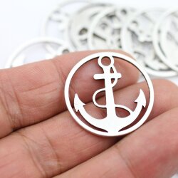 10 Anchor Charm Pendant