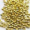 200 Brass Beads, Metal Spacer Beads 4*3 mm (Ø 2,5  mm) Gold