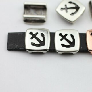 10 Schiebeperle Anker 13*13 mm ( 10*2 mm)