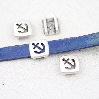 10 Schiebeperle Anker 13*13 mm ( 10*2 mm)