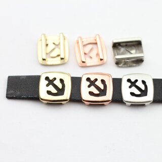 10 Schiebeperle Anker 13*13 mm ( 10*2 mm)