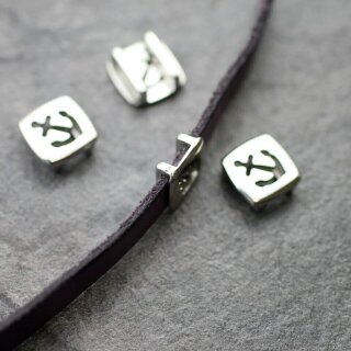 10 Schiebeperle Anker 13*13 mm ( 10*2 mm)