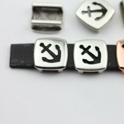 10 anchor Sliderbeads 13*13 mm (Ø 10*2 mm)