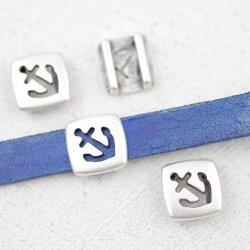 10 Schiebeperle Anker 13*13 mm ( 10*2 mm)