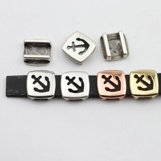 10 Schiebeperle Anker 13*13 mm ( 10*2 mm)