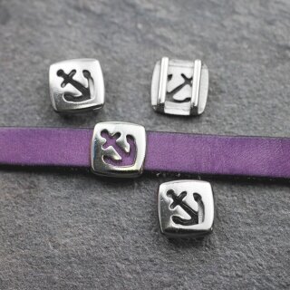 10 Schiebeperle Anker 13*13 mm ( 10*2 mm)
