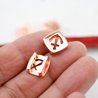10 Schiebeperle Anker 13*13 mm ( 10*2 mm)