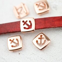 10 anchor Sliderbeads 13*13 mm (Ø 10*2 mm)