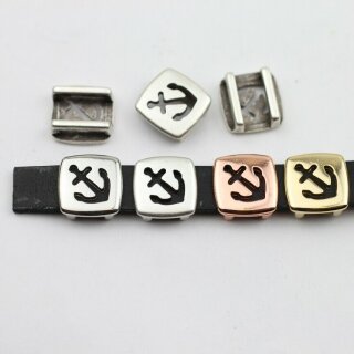 10 Schiebeperle Anker 13*13 mm ( 10*2 mm)