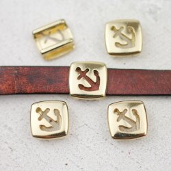 10 Schiebeperle Anker 13*13 mm ( 10*2 mm)