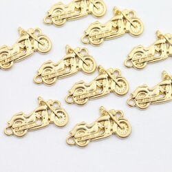 10 Motorbike charms connector,pendant connectors