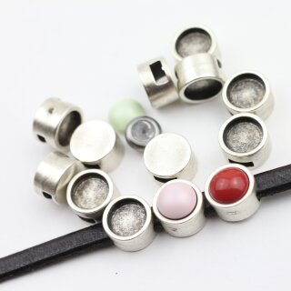 10 Schiebeperle Cabochon slider 10*6 mm ( 5*2 mm)