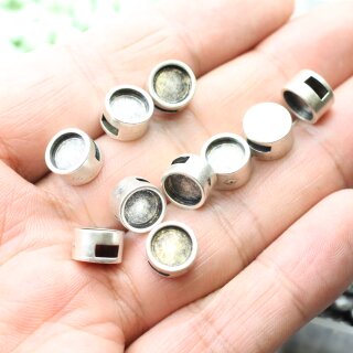 10 Schiebeperle Cabochon slider 10*6 mm ( 5*2 mm)