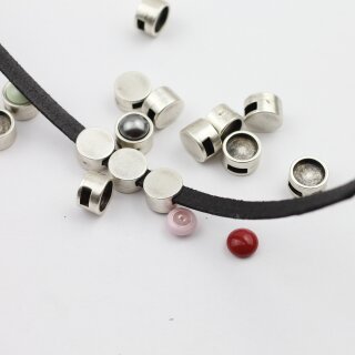 10 Schiebeperle Cabochon slider 10*6 mm ( 5*2 mm)
