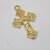 10 Cross Pendant, Crucifix Cross charms, gold