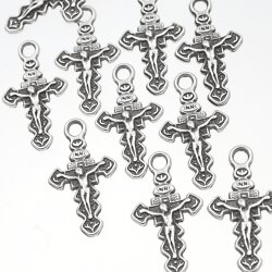 10 Cross Pendant, Crucifix Cross charms