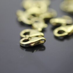 10 Raw Brass Lobster Clasps 12 mm