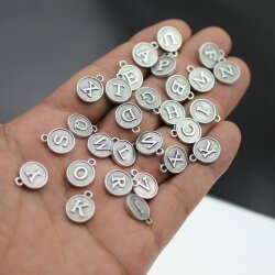 Alphabet Letter Charms, Double Sided