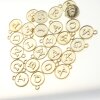 Alphabet LetterCharms, Double Sided Gold