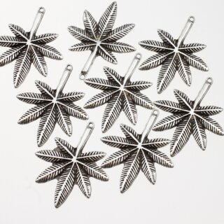 10 Cannabis Charms Anhnger