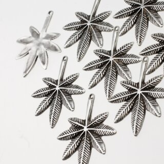 10 Cannabis Charms Anhnger