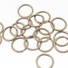 50 Antique Brass Open Split Jump Rings 13 mm 1,2 mm