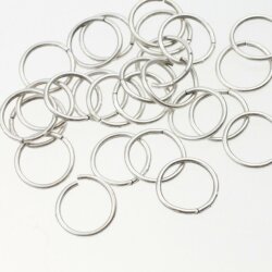 50 Altsilber Rund Binderinge 13 mm 1,2 mm