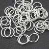 50 Altsilber Rund Binderinge 13 mm 1,2 mm