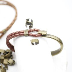 50 Connectors Findings, Clasp for leather