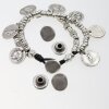 10 Knopfverschlüsse für Leder und Wickelarmbänder altsilber