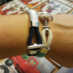 5 Sets Leather Bracelet hook clasp T-Bar Hook Clasp, Antique Silver