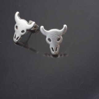 5 Pairs Longhorn studs, steer skull studs