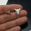 5 Pairs Longhorn studs, steer skull studs