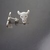 5 Pairs Longhorn studs, steer skull studs