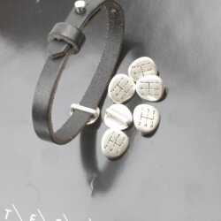 10 Gear Stick Slider Beads for Bracelet Findings 14*13 mm...