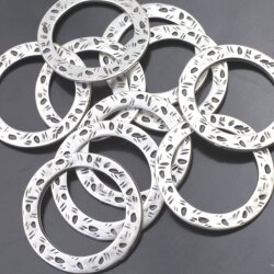 10 Large zamak Ring Connector, Circle ring