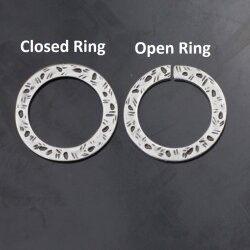 10 Large zamak Ring Connector, Circle ring