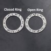 10 Large zamak Ring Connector, Circle ring