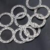 10 Large zamak Ring Connector, Circle ring