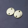 10 Round Disc Stamping Tags Gold, metal stamping, Logo Tags for textiles, bags, hats,  leather and Jewelry Tags