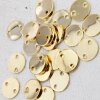 10 Round Disc Stamping Tags 10 mm metal stamping, Logo Tags for textiles, bags, hats,  leather and Jewelry Tags