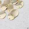 10 Round Disc Stamping Tags, metal stamping, Logo Tags for textiles, bags, hats,  leather and Jewelry Tags