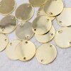 10 Round Disc Stamping Tags, metal stamping, Logo Tags for textiles, bags, hats,  leather and Jewelry Tags