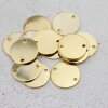 10 Round Disc Stamping Tags, metal stamping, Logo Tags for textiles, bags, hats,  leather and Jewelry Tags