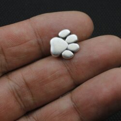 10 Zamak Paw Slider Bead 14*13 mm (Ø 10*2 mm)